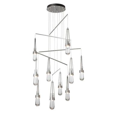 Hubbardton Forge Link 10-Light Clear Glass Mobile Pendant 1