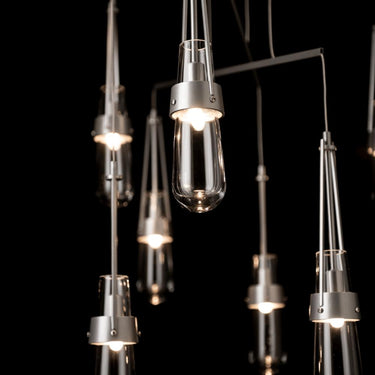Hubbardton Forge Link 10-Light Clear Glass Mobile Pendant 6