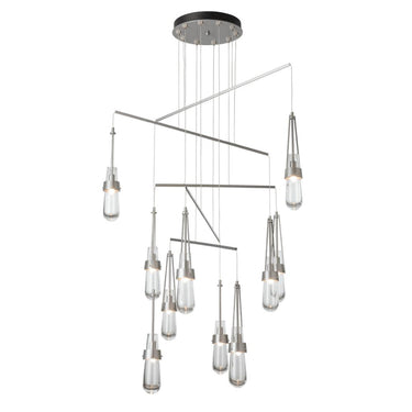 Hubbardton Forge Link 10-Light Clear Glass Mobile Pendant 