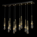 Hubbardton Forge Link 10-Light Clear Glass Pendant - Standard - 131207