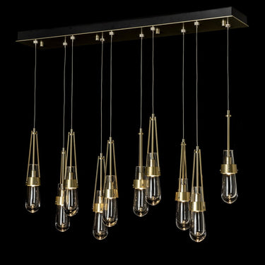 Hubbardton Forge Link 10-Light Clear Glass Pendant - Standard - 131207