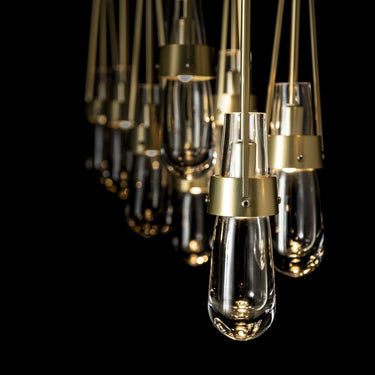 Hubbardton Forge Link 10-Light Clear Glass Pendant 2
