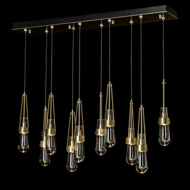 Hubbardton Forge Link 10-Light Clear Glass Pendant 3