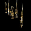 Hubbardton Forge Link 10-Light Clear Glass Pendant 6