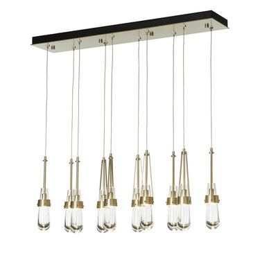 Hubbardton Forge Link 10-Light Clear Glass Pendant 