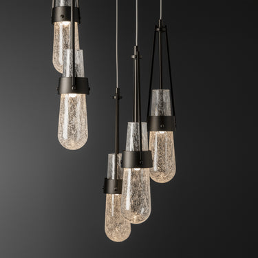Hubbardton Forge Link 5-Light Blown Glass Pendant - Standard - 131120