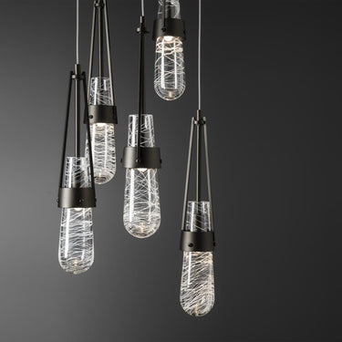 Hubbardton Forge Link 5-Light Blown Glass Pendant 8