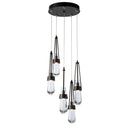 Hubbardton Forge Link 5-Light Clear Glass Pendant - Standard - 131127