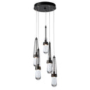 Hubbardton Forge Link 5-Light Clear Glass Pendant 1