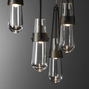 Hubbardton Forge Link 5-Light Clear Glass Pendant 7