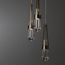 Hubbardton Forge Link 5-Light Clear Glass Pendant 8