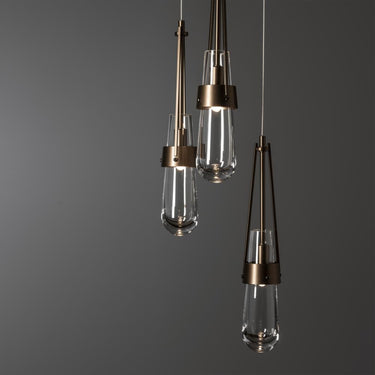 Hubbardton Forge Link 5-Light Clear Glass Pendant 8