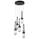 Hubbardton Forge Link 5-Light Clear Glass Pendant 