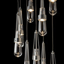 Hubbardton Forge Link 9-Light Clear Glass Pendant - Standard - 131108