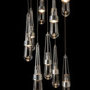 Hubbardton Forge Link 9-Light Clear Glass Pendant - Standard - 131108