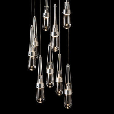 Hubbardton Forge Link 9-Light Clear Glass Pendant 4