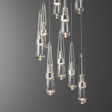 Hubbardton Forge Link 9-Light Clear Glass Pendant 5