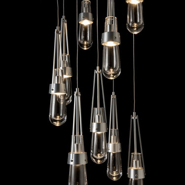Hubbardton Forge Link 9-Light Clear Glass Pendant 6