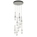 Hubbardton Forge Link 9-Light Clear Glass Pendant - Standard - 131108