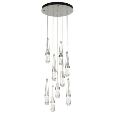 Hubbardton Forge Link 9-Light Clear Glass Pendant 