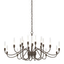 19204320 Hubbardton Forge Lisse 20 Arm Chandelier