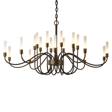 19204320 Hubbardton Forge Lisse 20 Arm Chandelier