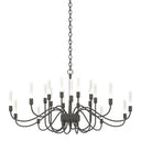19204320 Hubbardton Forge Lisse 20 Arm Chandelier