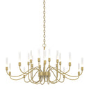 19204320 Hubbardton Forge Lisse 20 Arm Chandelier