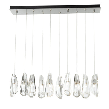 Hubbardton Forge Luma 10-Light Large Crystal Pendant - Standard - 131201