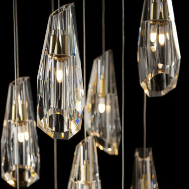 Hubbardton Forge Luma 9-Light Large Crystal Pendant - Standard - 131101