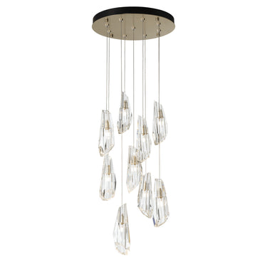 Hubbardton Forge Luma 9-Light Large Crystal Pendant - Standard - 131101