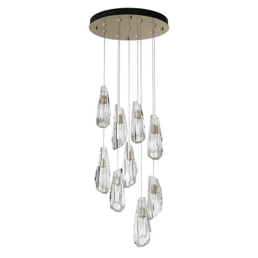 Hubbardton Forge Luma 9-Light Large Crystal Pendant - Standard - 131101