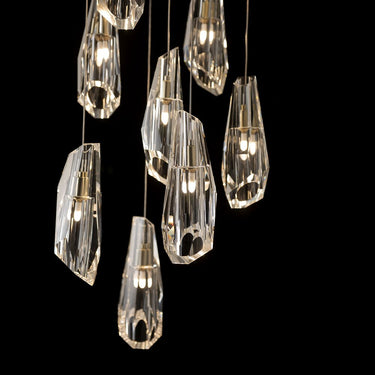 Hubbardton Forge Luma 9-Light Large Crystal Pendant - Standard - 131101