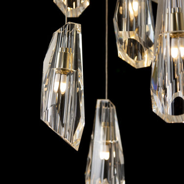 Hubbardton Forge Luma 9-Light Large Crystal Pendant - Standard - 131101