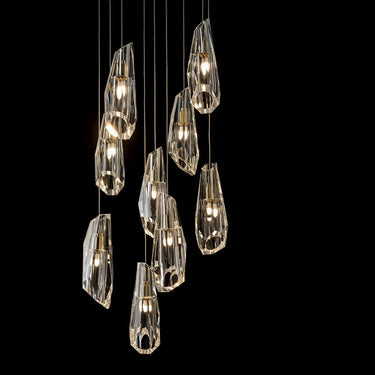Hubbardton Forge Luma 9-Light Large Crystal Pendant - Standard - 131101
