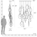 Hubbardton Forge Lyric 7-Light Linear Pendant - 131162