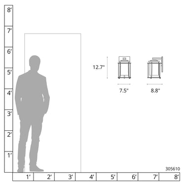 Hubbardton Forge Meridian Outdoor Sconce - 305610 