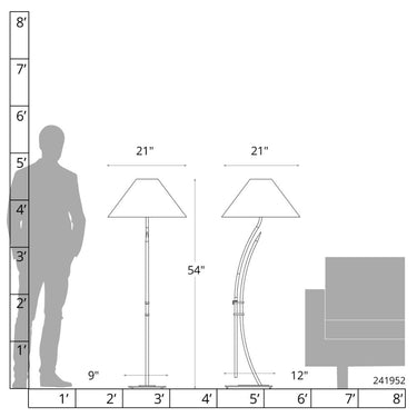 Hubbardton Forge Metamorphic Contemporary Floor Lamp 1