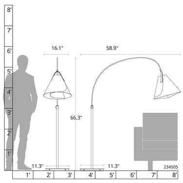 Hubbardton Forge Mobius Arc Floor Lamp 4