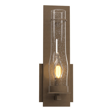 20-4250 Hubbardton Forge New Town Sm. Dir. Wire Sconce w/ Water Glass