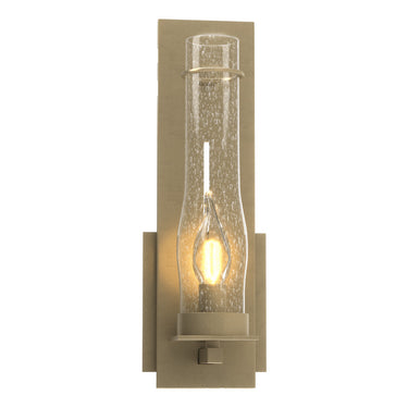20-4250 Hubbardton Forge New Town Sm. Dir. Wire Sconce w/ Water Glass