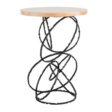Hubbardton Forge Olympus Wood Top Accent Table 