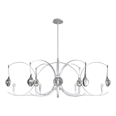 Hubbardton Forge Optic 8-Light Oval Pendant - 131085