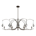 Hubbardton Forge Optic 8-Light Oval Pendant - 131085