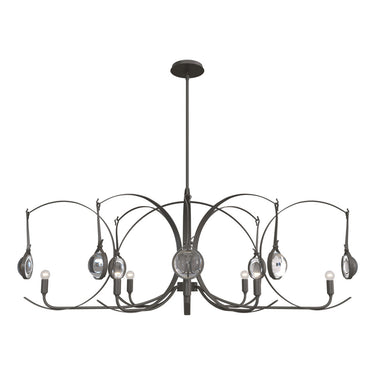 Hubbardton Forge Optic 8-Light Oval Pendant - 131085