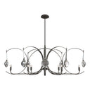 Hubbardton Forge Optic 8-Light Oval Pendant - 131085