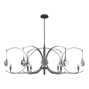 Hubbardton Forge Optic 8-Light Oval Pendant - 131085