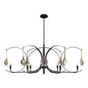 Hubbardton Forge Optic 8-Light Oval Pendant - 131085