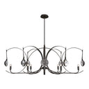 Hubbardton Forge Optic 8-Light Oval Pendant - 131085