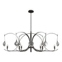 Hubbardton Forge Optic 8-Light Oval Pendant - 131085